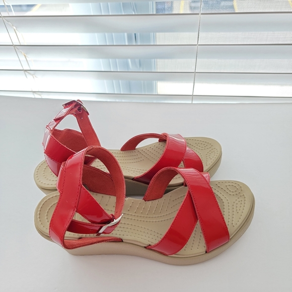 Crocs Rio Red heel Wedges - Picture 3 of 5